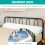 Costway Queen Size Bed Wedge Pillow with Side Pocket Triangle Filler 152cm 7