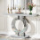 Tribesigns Tribesigns 43-Inch Mirrored Console Table, Modern Entryway Table 1