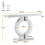 Tribesigns Tribesigns 43-Inch Mirrored Console Table, Modern Entryway Table 11