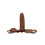 CalExotics Accommodator Dong | Face Strap On Dildo | Brown Amazing Oral Pleasure 3