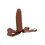 CalExotics Accommodator Dong | Face Strap On Dildo | Brown Amazing Oral Pleasure 4