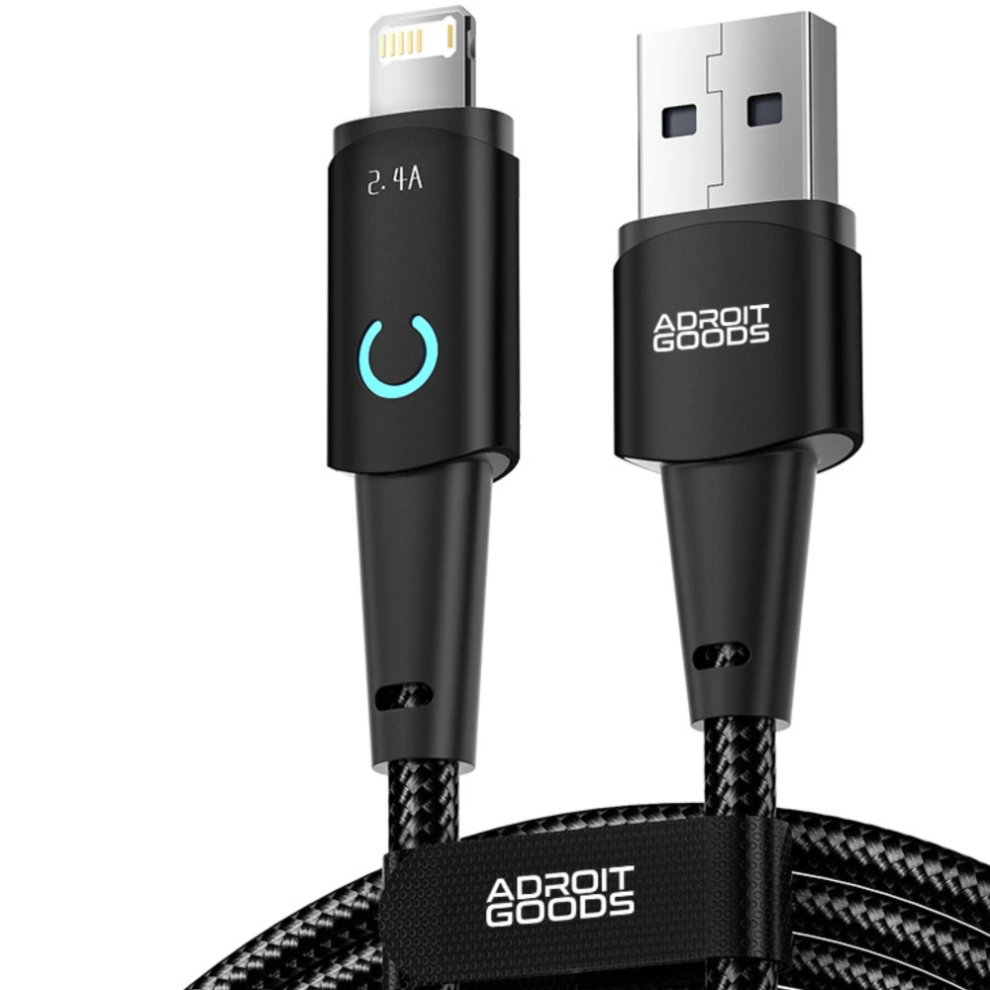 AdroitGoods iPhone charger cable for Apple iPhone - 2.4A Fast Charging cable - Lightning USB cable