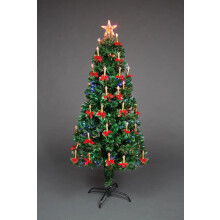 2FT Green Fibre Optic Christmas Tree, LED Lights - Festive Home Decor