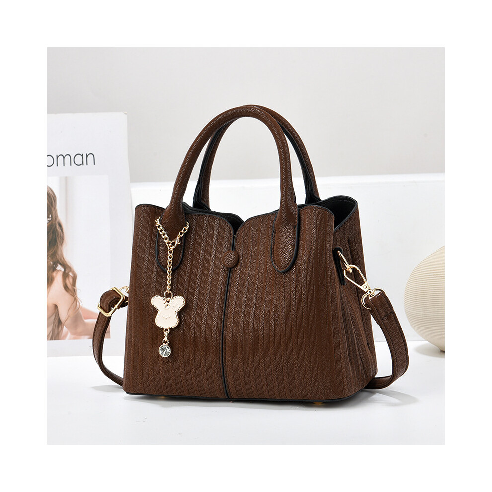 (Coffee) Sophisticated Large White Tote Bag For Women Perfect For Mothers Day Gifts In 2024