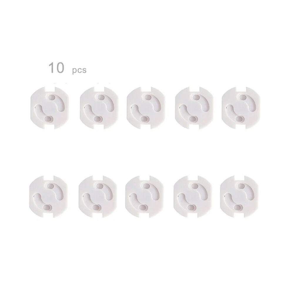 (Only 2 Holes Cover) Baby Safety Socket Covers 10Pcs Electrical Plastic Outlet Protectors Socket Mobile