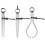 3 Spring Calliper Set, Divider, Internal, External 3