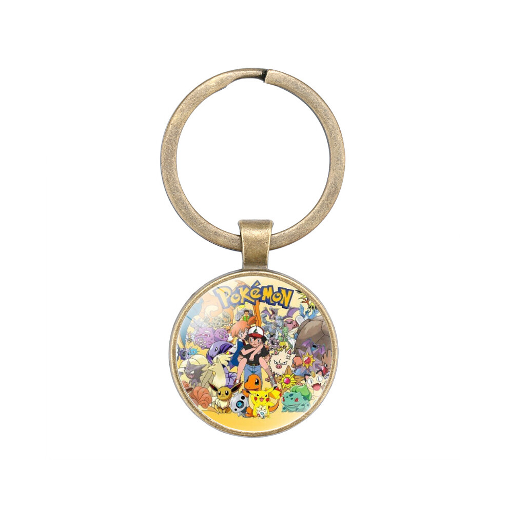 (8207) Pikachu Pokmon Keychain With Crystal Pendant Trendy Gift For Friends And Relatives