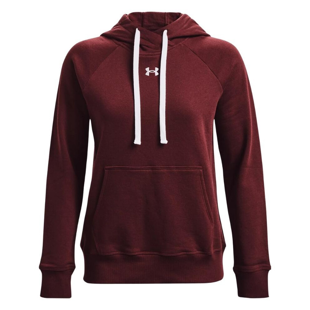 Under Armour Women's Rival Fleece HB Hoodie Red 1356317 690