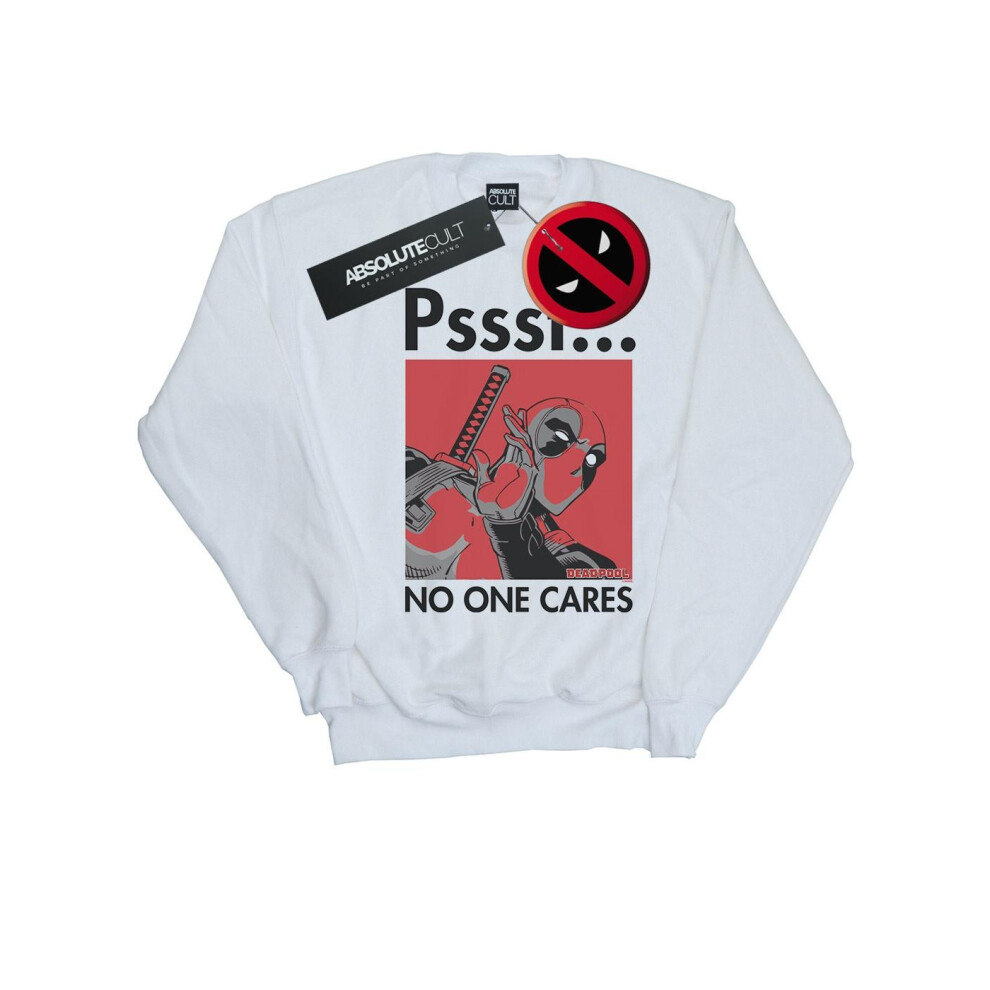 Deadpool No One Cares Sweatshirt