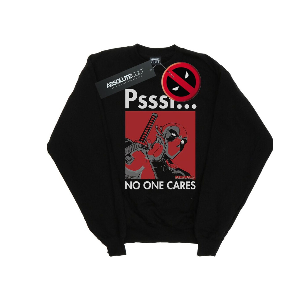 Deadpool No One Cares Sweatshirt