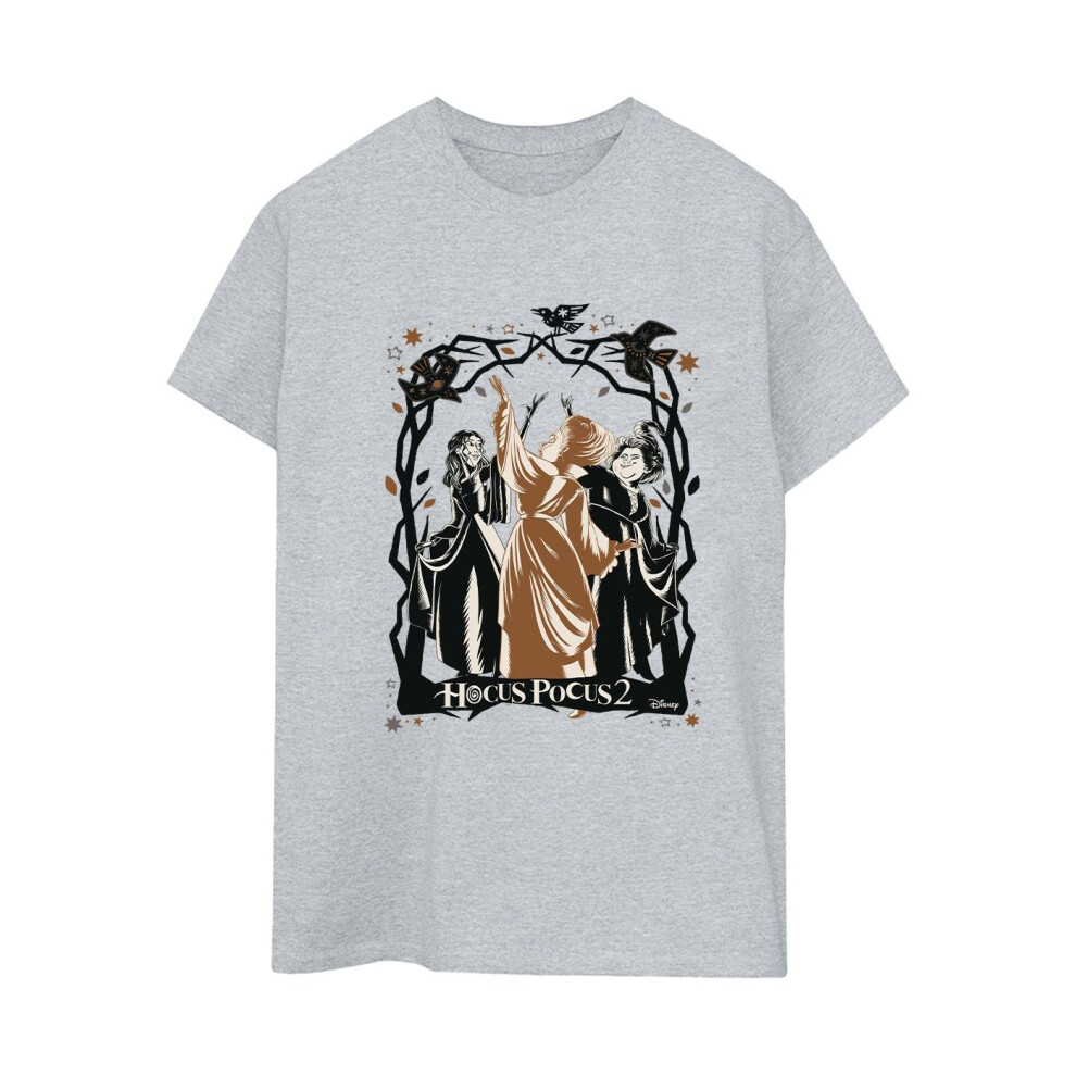 Hocus Pocus Birds Cotton Boyfriend T-Shirt