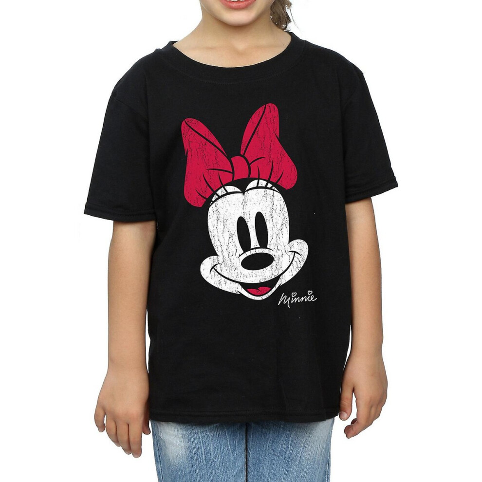 Minnie Mouse Face Cotton T-Shirt