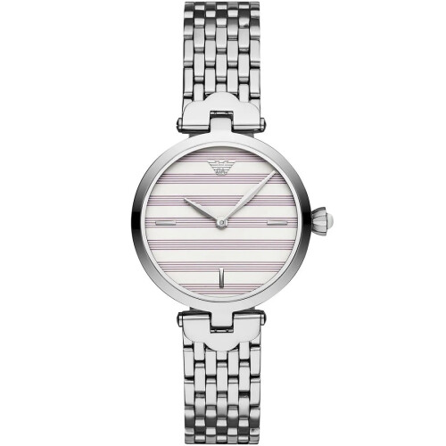 Armani ARMANI AR11195 WOMEN'S WATCH SILVER STRAP WHITE DIAL SILVER CASE 1