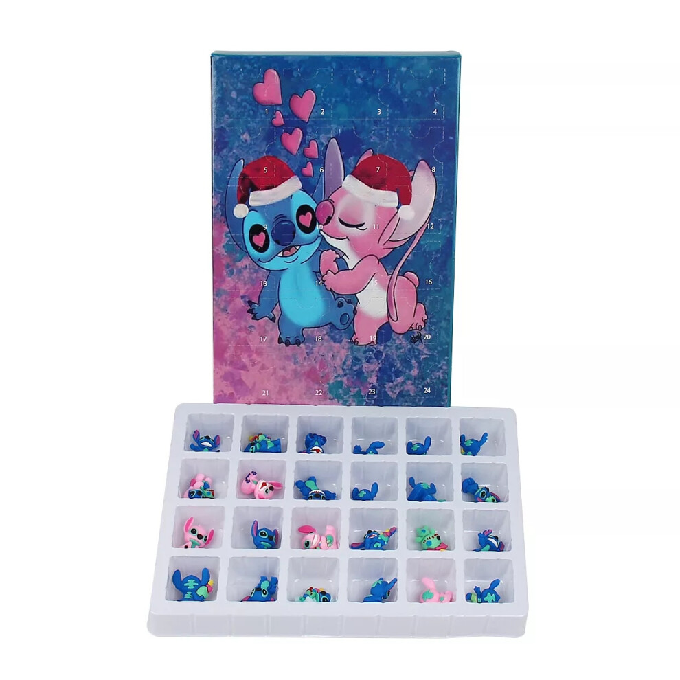 (C) New Christmas Stitch Figure 24 Days Countdown Advent Calendar Kids Gift