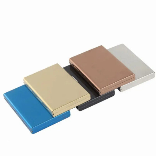 (Black) Card Holder Push Case ID Wallet 2