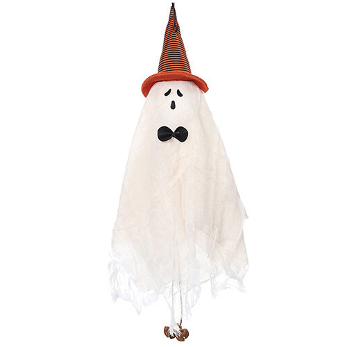 (Orange) Hanging Ghost Decorations for Room Outdoor