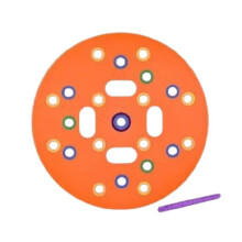 (Orange) Seeding Square Sowing Templates Garden Seed Spacer Tools Spacing Grow Props