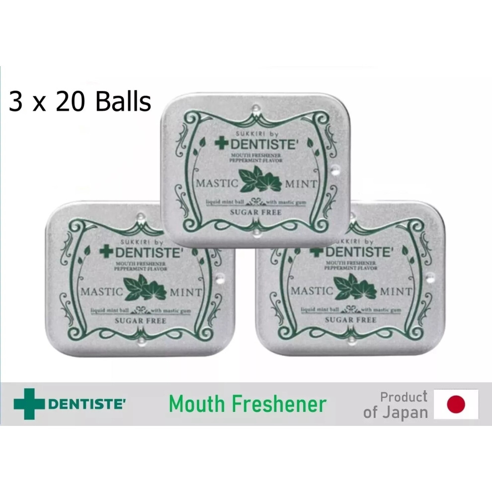 Dentiste Mouth Freshener Love Mint Fresh Breath 3 x 20 pieces