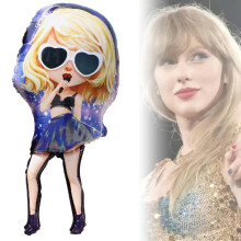 Taylor Swift Concert 90cm Fan Balloon Prop - Aluminum Foil Party Decoration and Souvenir