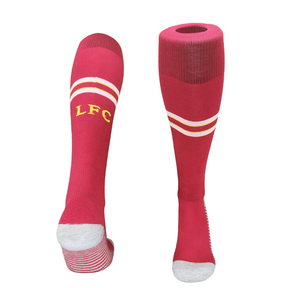 (For Liverpool Home, Kids(EU 30-36)) 24-25 New Football Socks for Kids Adult Training