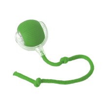 (Green Tail ball) Smart Cat Toys Automatic Rolling Ball Fake Tail Rechargeable Electric Pet Interactive Dog Cat Training Imitate Mouse Tail