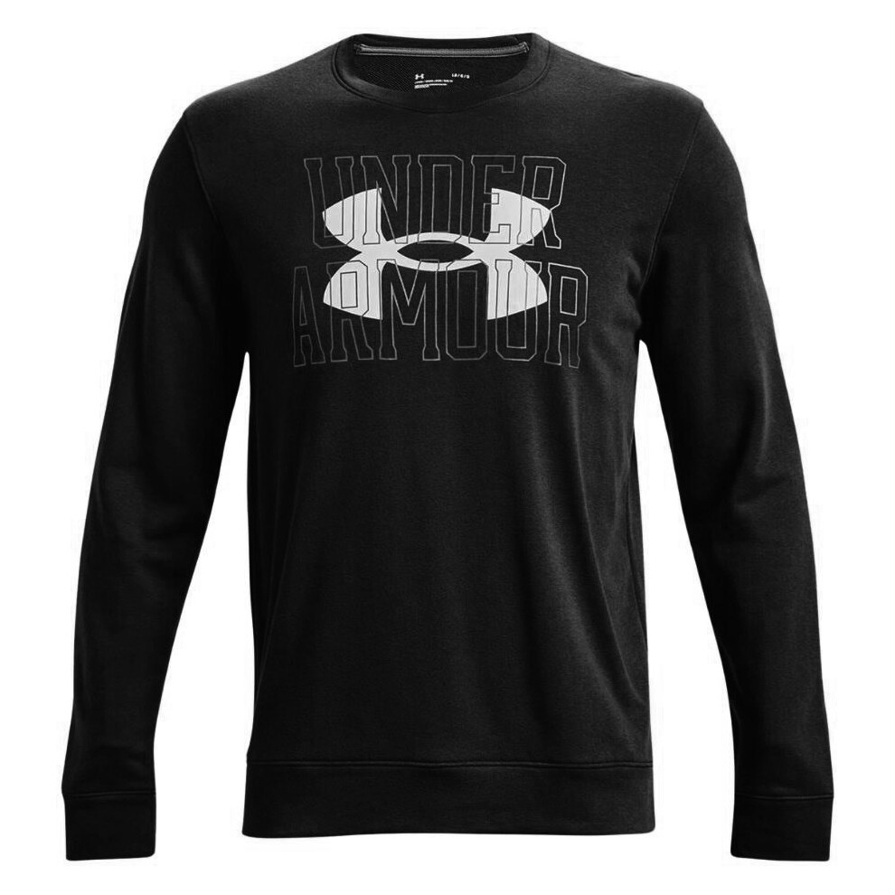 Under Armour UA Rival Terry Logo Crew Men's Sweatshirt black 1370391 001