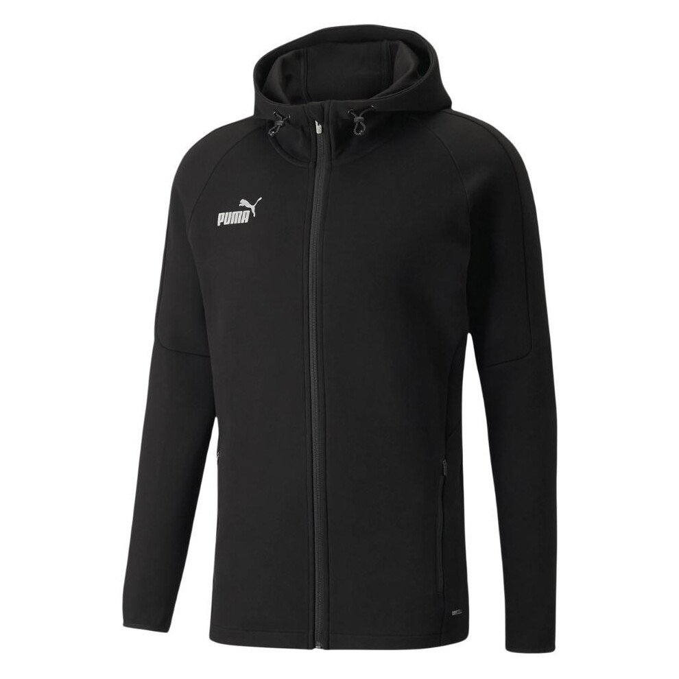 Men's sweatshirt Puma teamFINAL Casuals Hooded Jkt black 657383 03