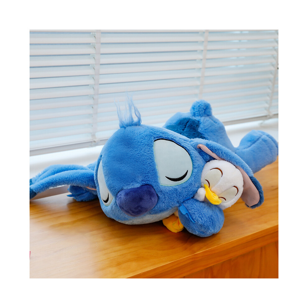 Veishet (45Cm/17.72In) Sleeping Stitch Hug Duck Plush Toy Doll Pillow Room Decoration Children Gifts