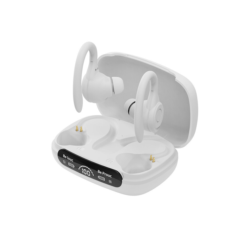(White) Bluetooth Wireless Headphones Stereo Earphones Inear Sports Earbuds Running White 692960331432