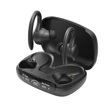 (Black) Bluetooth Wireless Headphones Stereo Earphones Inear Sports Earbuds Running