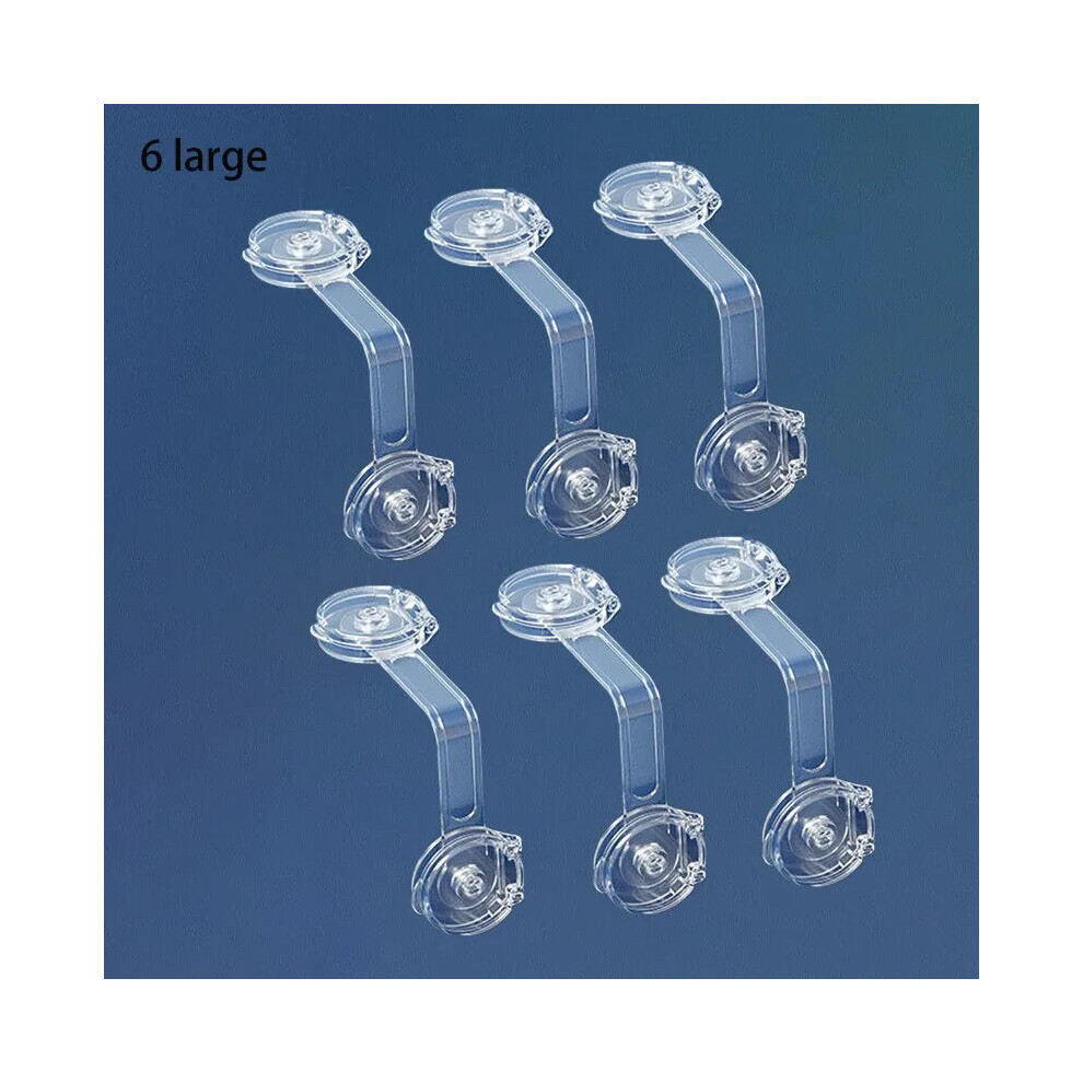 (TD1131-6B) 6pcs Baby Cabinet Locks Child Anti Opening Refrigerator Lock