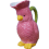 Polly the Pink Parrot Ceramic Decorative Jug | Milk or Cream Server 1
