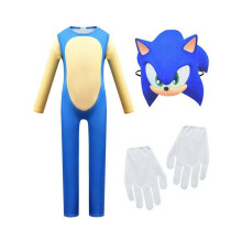 (5-6 ans) Déguisement Sonic le Hérisson pour garçons - Combinaisons cosplay, Halloween