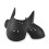 (Black, L (UK 7-12)) Shoe Crease Protector Guard Pair 4
