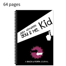 (Black) Just Between You Me Kid Diary Notebooks Parents Children Communication Tool