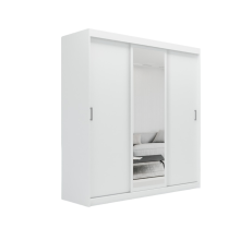 (200cm, White) ELUKS Modern Sliding Door Wardrobe OVI