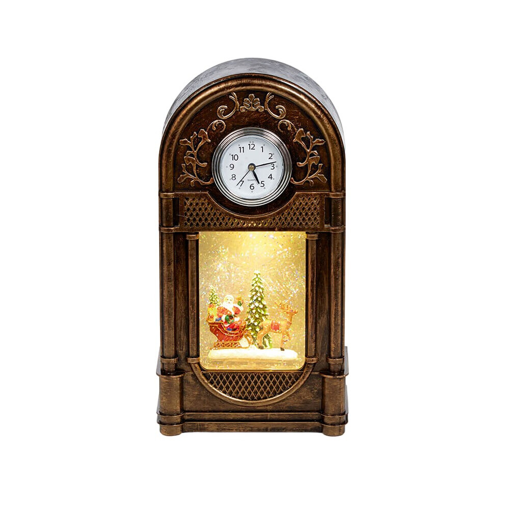 Premier Antique Santa Claus Christmas Mantel Clock