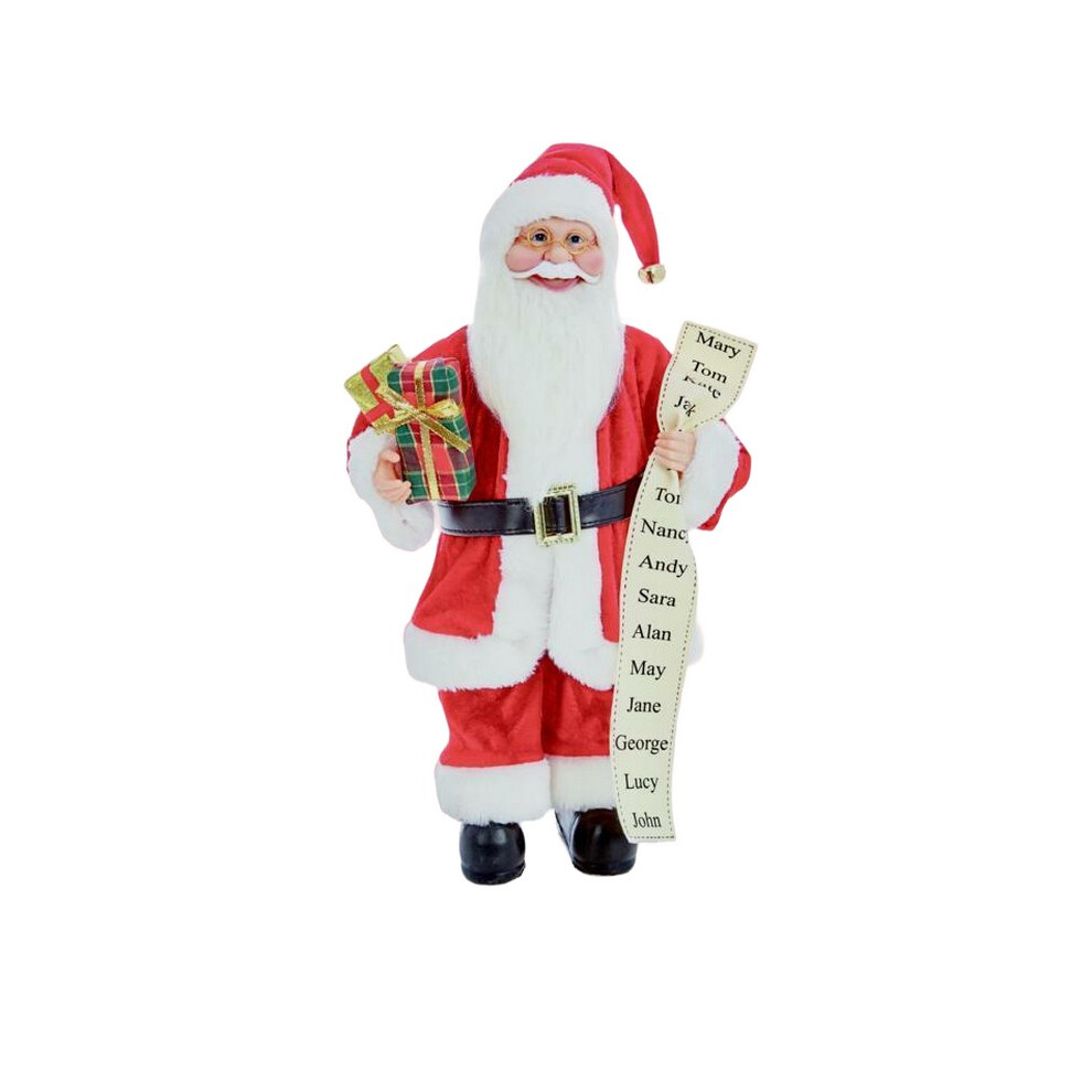 Premier Standing Santa with Glasses Christmas Decoration