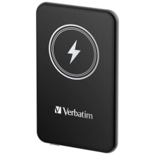 Voima Bank - VERBATIM - Magneettinen Ws Powerbank 5000 - 5000 mAh - Musta - Nopea lataus