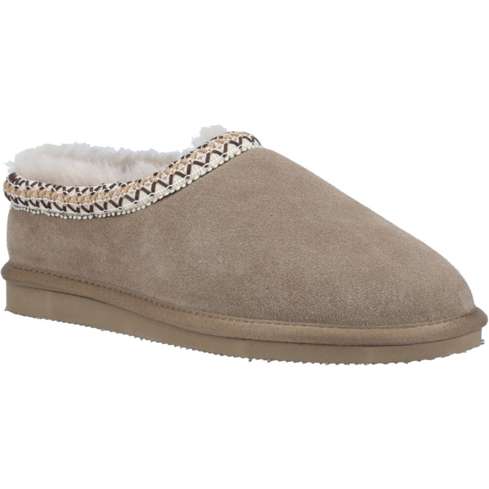 (8 UK, Taupe) Cotswold Womens/Ladies Foxmoor Suede Slippers