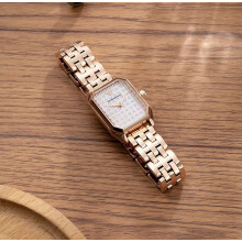 Emporio Armani AR11389 Women's Rose Gold Stainless Steel Bracelet Watch with White Mother-of-Pearl Dial
