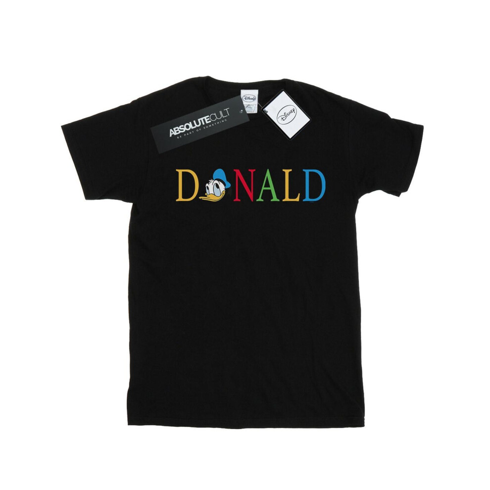 Donald Duck Letters Cotton Boyfriend T-Shirt