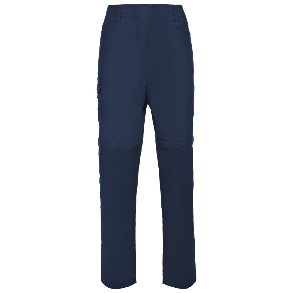 (XS, Navy) Trespass Womens/Ladies Rambler Convertible Hiking Trousers
