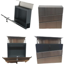 DWD® Sleek Modern Wall-Mounted Lockable Postbox