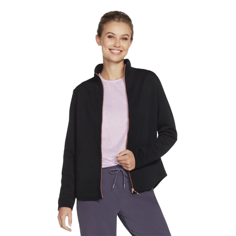 (S, Black) Skechers Womens/Ladies Gowalk Shine Jacket