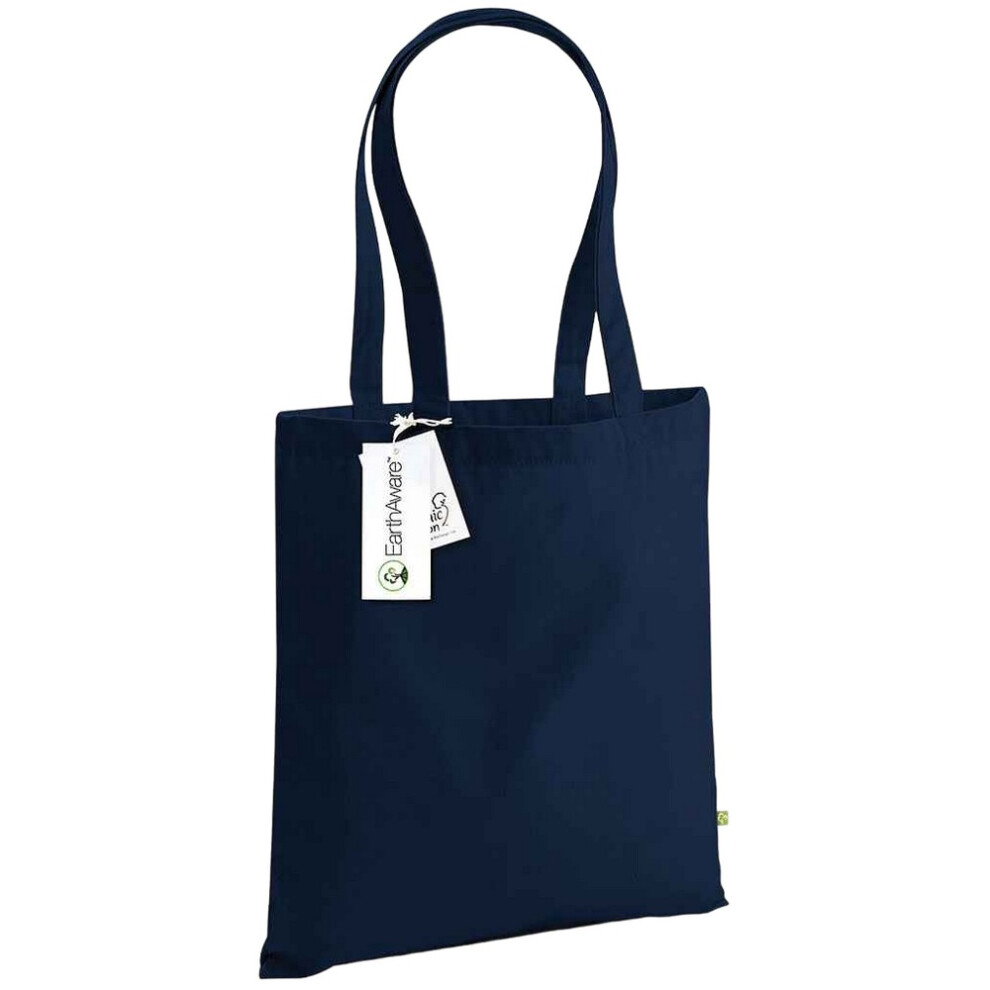 Westford Mill Unisex Blue,Multicoloured Earthaware Organic Bag For Life Tote Bag
