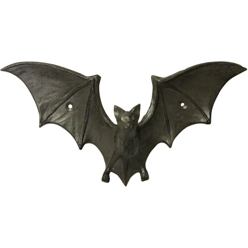 AuraHome Cast Iron Flying Bat Wall Hook, 27x6x14cm