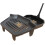 Vintage Decor® Victorian Cast Iron Grate Set, 16in, with Ashpan & Tool 1