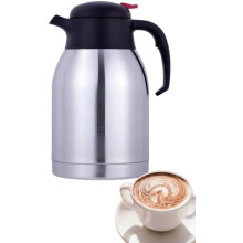 DWD® 2.0L Stainless Steel Vacuum Jug Flask, One-Touch Lid, Hot & Cold