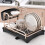 Living And Home Kitchen Dish Drainer Rack with Drip Tray Holder Plate Rack 3